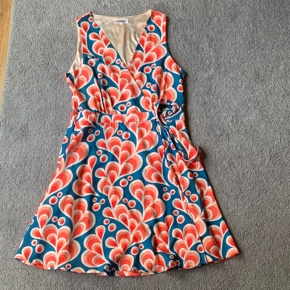 Colorful Abstract Sleeveless Dress